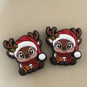 Stickstoppar 2-pack Tomtens lilla söta ren